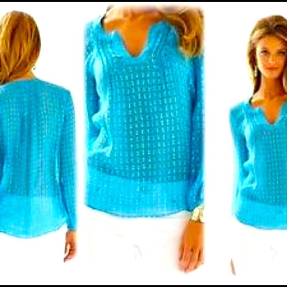 Lilly Pulitzer Aqua Tunic Shirt